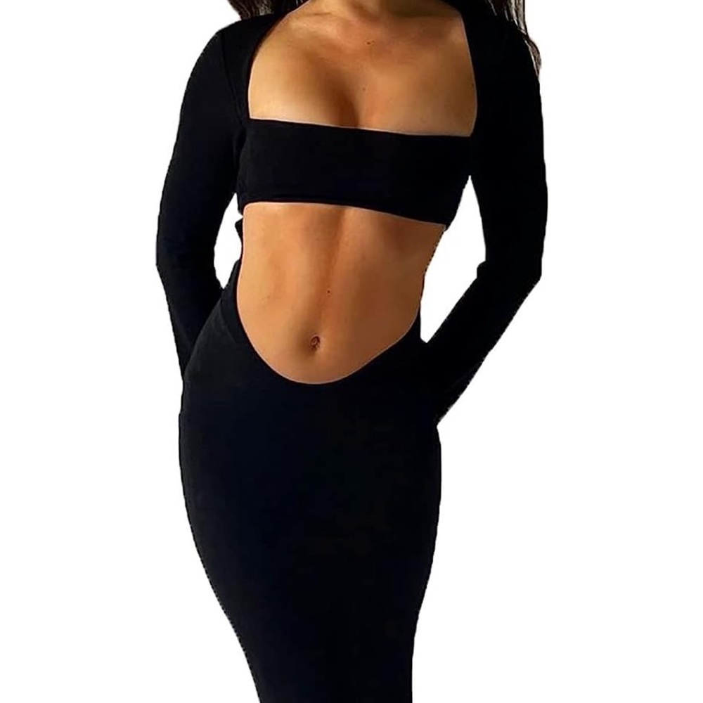 Black Cutout Maxi Dress Size Small